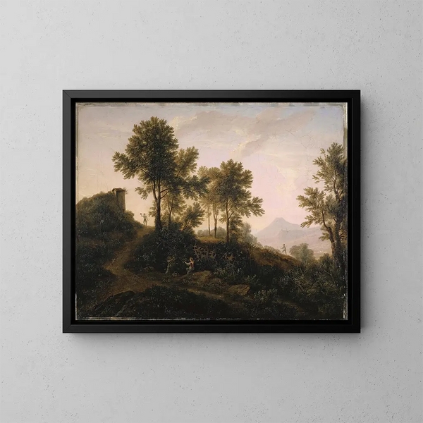 Italienische Landschaft - Jakob Christoph Miville — gerahmtes Bild an der Wand
