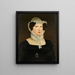 Portrait der Schwägerin des Künstlers Rosina Miville Krug - Jakob Christoph Miville — gerahmtes Bild an der Wand