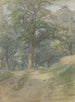 Sonniger Waldweg - Jakob Fürchtegott Dielmann — Ansicht des Kunstwerks