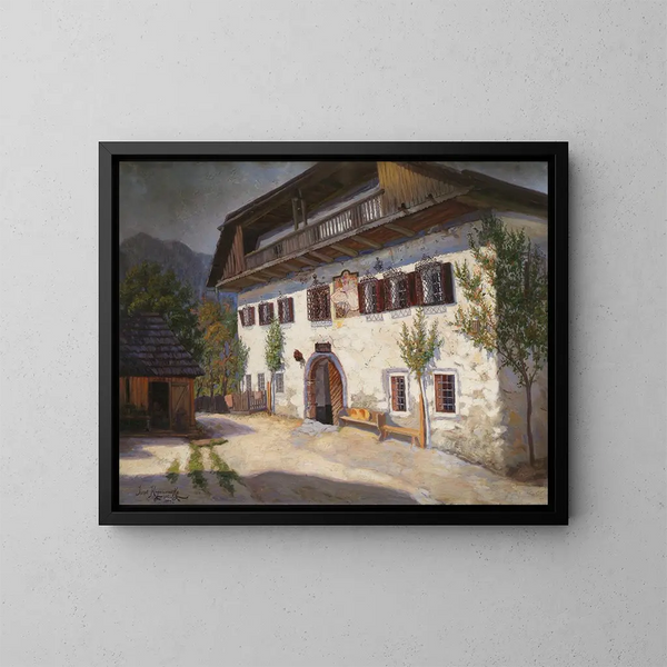 L'auberge Pettar à Saint-Agatha - Jakob Koganowsky — gerahmtes Bild an der Wand