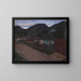 Rue de village nocturne - Jakob Koganowsky — gerahmtes Bild an der Wand