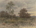 Landschaftsgemälde mit Regen, Eichen und Birken in einem sumpfigen Gelände - Jakob Maurer — Ansicht des Kunstwerks