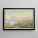 Ansicht von Sigriswil mit dem Niesen und dem Thunersee - Jakob Samuel Weibel — gerahmtes Bild an der Wand