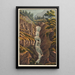 Fall des Aare auf den Grimsel - Jakob Samuel Weibel — gerahmtes Bild an der Wand