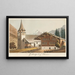 Gsteig bei Saanen - Jakob Samuel Weibel — gerahmtes Bild an der Wand