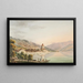 Ansicht des Schlosses Oberhofen am Thunersee - Jakob Samuel Weibel — gerahmtes Bild an der Wand