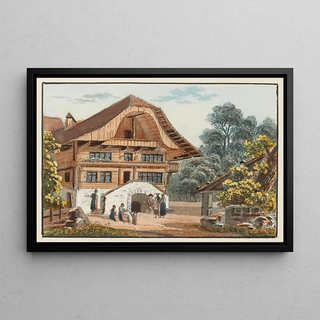 Jakob Samuel Weibel - Vue de Lauberge de Matten canton de Berne.webp