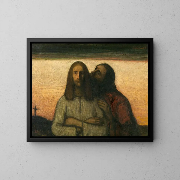 Der Kuss von Judas - Jakob Smits — gerahmtes Bild an der Wand