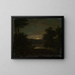 Landschaft bei Mondschein - Jakob Wilhelm Huber — gerahmtes Bild an der Wand
