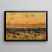 Eine Frau am Meer bei Sonnenaufgang - Jakub Schikaneder — gerahmtes Bild an der Wand