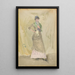 Eine grüne Note - James Abbott McNeill Whistler — gerahmtes Bild an der Wand
