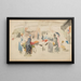 Marché aux fleurs Dieppe - James Abbott McNeill Whistler — gerahmtes Bild an der Wand
