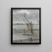Grau und Silber: Quai de Chelsea - James Abbott McNeill Whistler — gerahmtes Bild an der Wand
