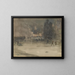 Nachtaufnahme in Amsterdam im Winter - James Abbott McNeill Whistler — gerahmtes Bild an der Wand