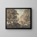 Landschaft mit Fluss und Figuren - James Adam — gerahmtes Bild an der Wand