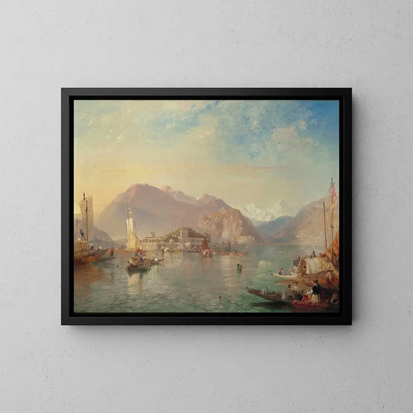 Isola Bella, lac Majeur, Italie - James Baker Pyne — gerahmtes Bild an der Wand