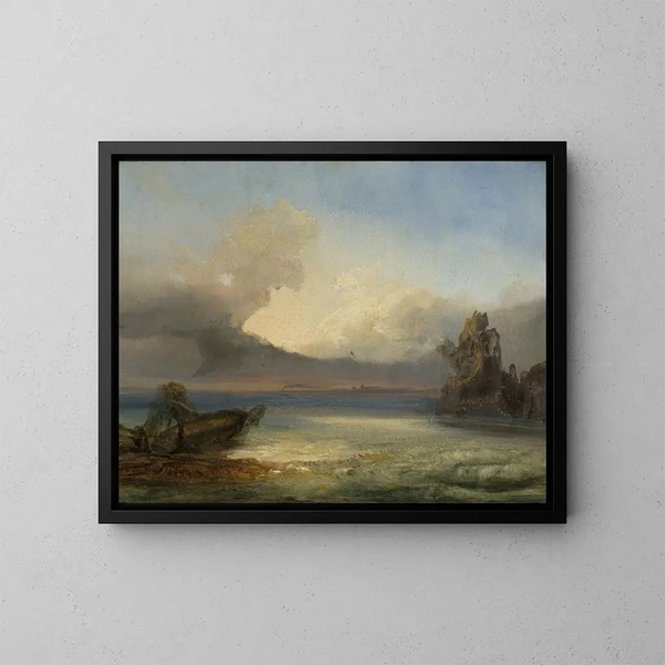 Meereslandschaft - James Baker Pyne — gerahmtes Bild an der Wand