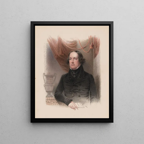 Nicolas Biddle - James Barton Longacre — gerahmtes Bild an der Wand