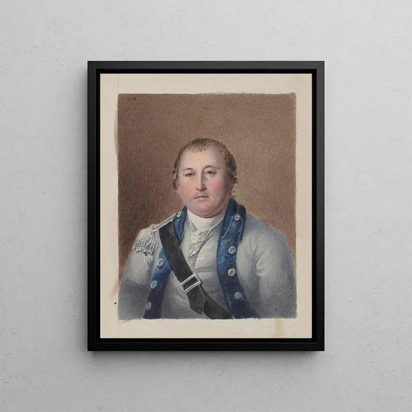 William Augustine Washington - James Barton Longacre — gerahmtes Bild an der Wand
