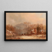 Un après-midi d'hiver - James Brade Sword — gerahmtes Bild an der Wand