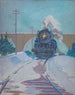 Winter-Express-Gemälde - James C. Kulhanek — Ansicht des Kunstwerks