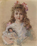 Betty Hazard mit ihrer Lieblingspuppe - James Carroll Beckwith — Ansicht des Kunstwerks