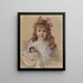 Betty Hazard mit ihrer Lieblingspuppe - James Carroll Beckwith — gerahmtes Bild an der Wand
