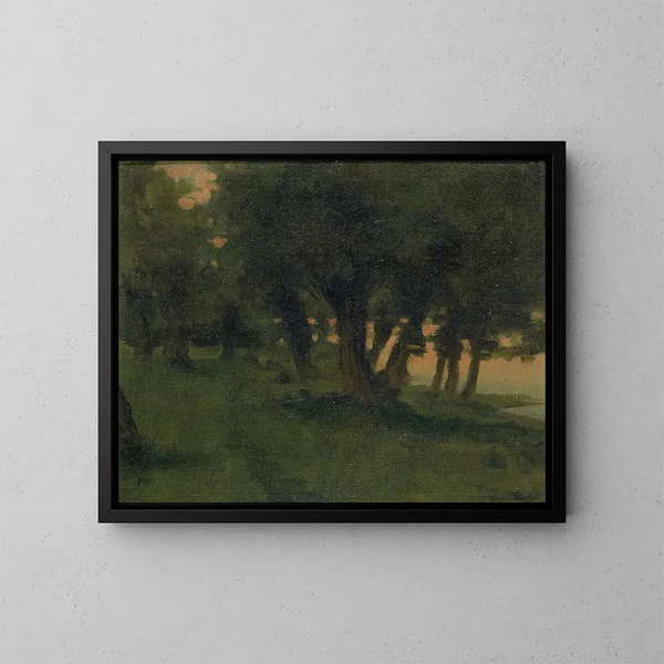 Sur les rives du Rhin près de Saint-Germain au Mont d'Or - James Carroll Beckwith — gerahmtes Bild an der Wand