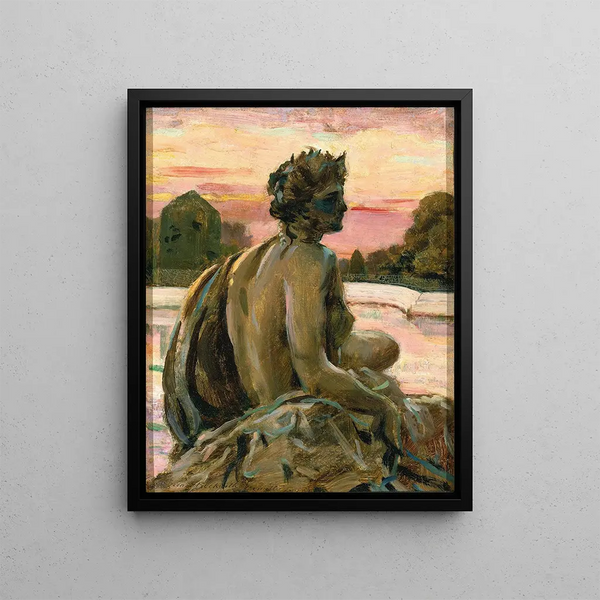Eines der Figuren des Parterre d'Eau - James Carroll Beckwith — gerahmtes Bild an der Wand