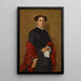Portrait von Mme William C. Bartlett - James Carroll Beckwith — gerahmtes Bild an der Wand