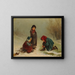 Kinder im Wald - James Crawford Thom — gerahmtes Bild an der Wand