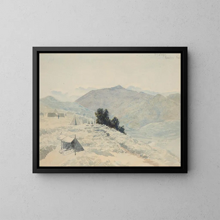 Ngatapa Te Kooti Pa - James Crowe Richmond — gerahmtes Bild an der Wand