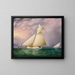 Yachtregatta im Hafen von New York - James Edward Buttersworth — gerahmtes Bild an der Wand