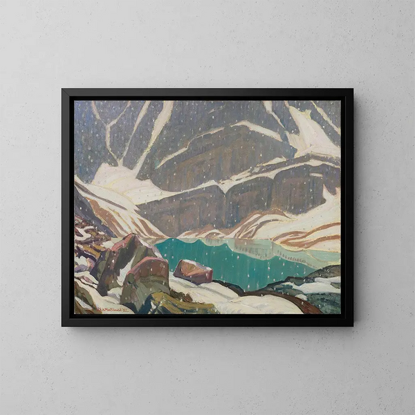Solitude montagnarde au lac Oesa - James Edward Hervey MacDonald — gerahmtes Bild an der Wand