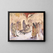 Christus und der Gelähmte - James Ensor — gerahmtes Bild an der Wand