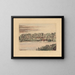 Der Holzsteg in Ostende - James Ensor — gerahmtes Bild an der Wand