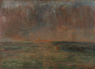 James Ensor - Large seascape  Sunset.webp