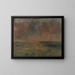 Großes Meereslandschaftsgemälde bei Sonnenuntergang - James Ensor — gerahmtes Bild an der Wand