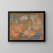 Les Baigneuses, geschwungene und gewellte Linien - James Ensor — gerahmtes Bild an der Wand