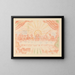 Das letzte Abendmahl - James Ensor — gerahmtes Bild an der Wand