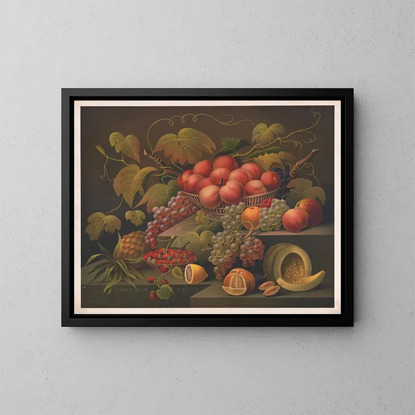 Früchte Amerikas - James Fuller Queen — gerahmtes Bild an der Wand