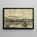 Vue de rivière avec usine - James Fuller Queen — gerahmtes Bild an der Wand