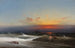 Abend am Ufer, Sonnenuntergang, brechende Wellen, Hafen von Philadelphia - James Hamilton — Ansicht des Kunstwerks
