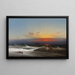 Abend am Ufer, Sonnenuntergang, brechende Wellen, Hafen von Philadelphia - James Hamilton — gerahmtes Bild an der Wand