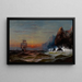 Contournant le cap au coucher du soleil - James Hamilton — gerahmtes Bild an der Wand