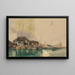 Péniches sur un canal à Rotterdam - James Holland — gerahmtes Bild an der Wand