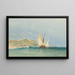 Küstenszene mit Segelschiffen - James Holland — gerahmtes Bild an der Wand