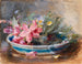 Blumen in einer Schüssel - James Holland — Ansicht des Kunstwerks