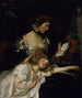 Mutter und Kind Lady Shannon und Kitty - James Jebusa Shannon — Ansicht des Kunstwerks