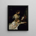 Mutter und Kind Lady Shannon und Kitty - James Jebusa Shannon — gerahmtes Bild an der Wand